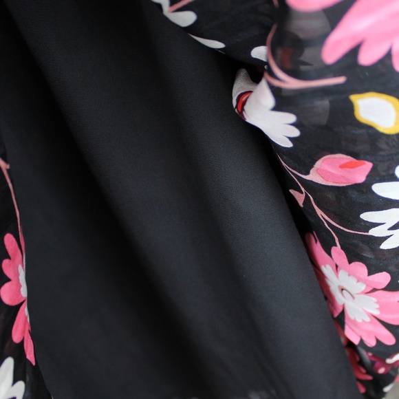 NWT Kate Spade Flora A-line Silk Dress - Picture 7 of 8